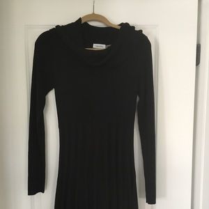 Plain black dress